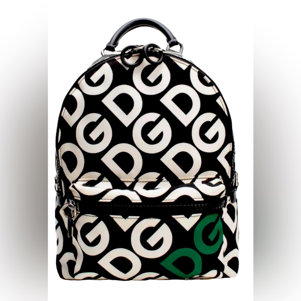 DOLCE & GABBANA Backpack MONOGRAM NYLON - LEATHER BACKPACK NWT $1883 - Picture 4 of 16